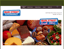 Tablet Screenshot of mainstreetsupermarket.com